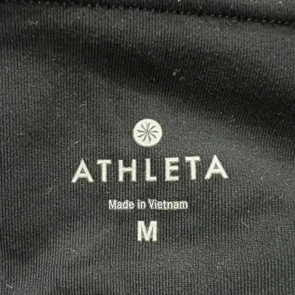 Athleta Black Leggings With Zipper on the Leg Size M - Picture 3 of 5